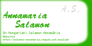 annamaria salamon business card