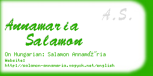 annamaria salamon business card